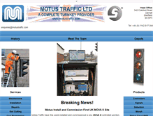 Tablet Screenshot of motustraffic.com